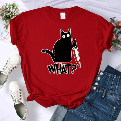 0 Funny Plotting Cat T-Shirt sold by Fleurlovin, Free Shipping Worldwide