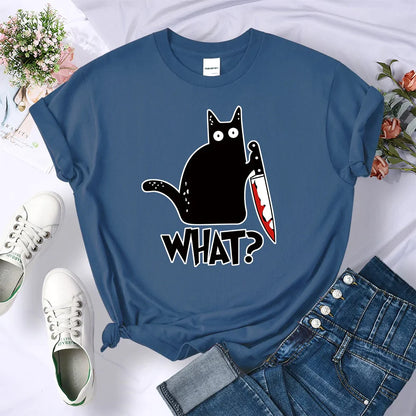 0 Funny Plotting Cat T-Shirt sold by Fleurlovin, Free Shipping Worldwide