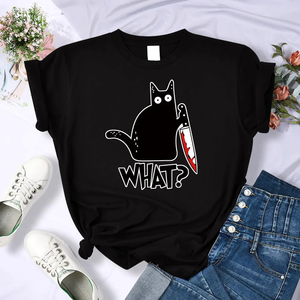 0 Funny Plotting Cat T-Shirt sold by Fleurlovin, Free Shipping Worldwide