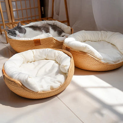 0 Japanese Style Cozy Basket Cat Beds sold by Fleurlovin, Free Shipping Worldwide