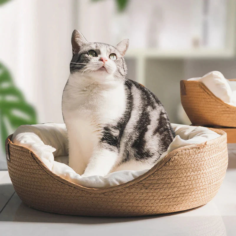 0 Japanese Style Cozy Basket Cat Beds sold by Fleurlovin, Free Shipping Worldwide