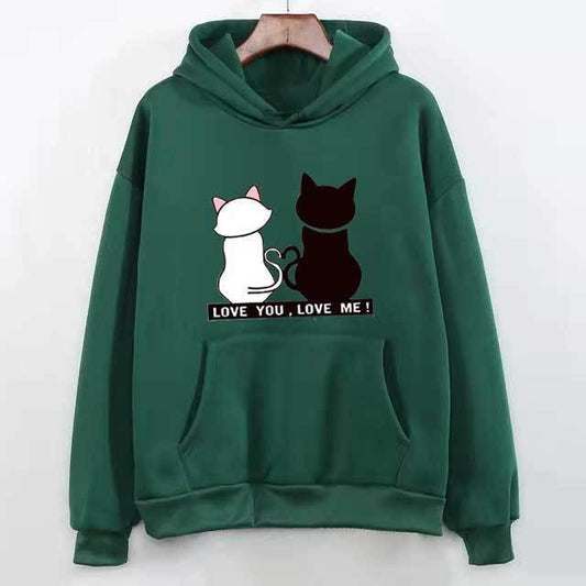 0 Love Me Kitty Cat Hoodie sold by Fleurlovin, Free Shipping Worldwide