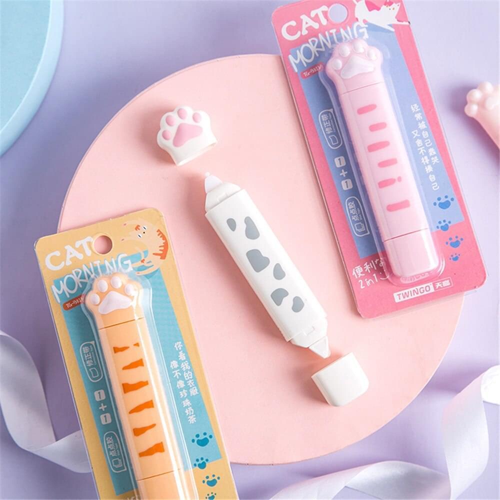  2 In 1 Cute Cat Paw Correction Tape sold by Fleurlovin, Free Shipping Worldwide