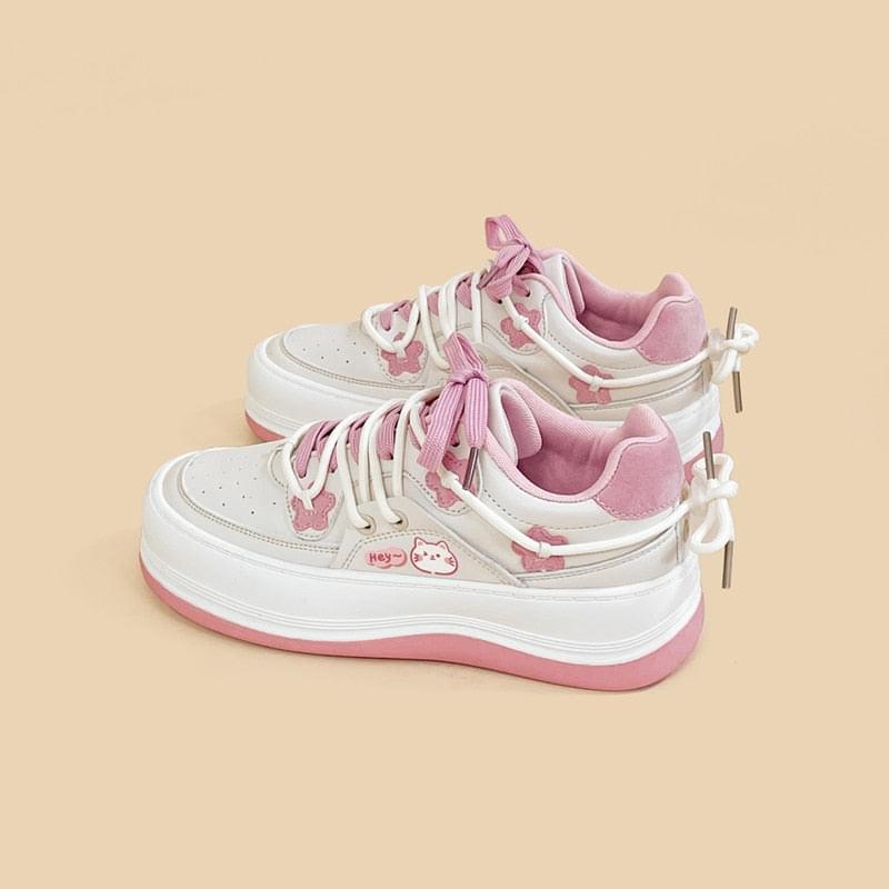  3D Flowers Cat Sneakers sold by Fleurlovin, Free Shipping Worldwide
