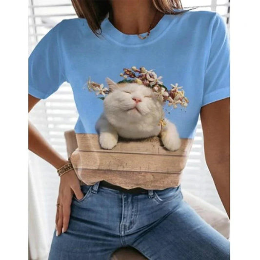  3D Sleepy Cat T-Shirt sold by Fleurlovin, Free Shipping Worldwide