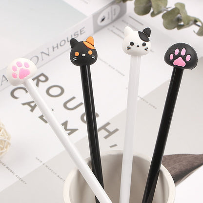  4pcs Cartoon Cat Shape Black Gel Ink Pen sold by Fleurlovin, Free Shipping Worldwide