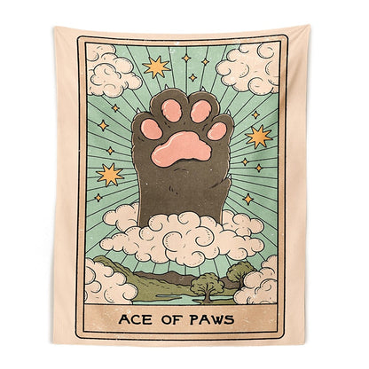  Ace Of Cat Paws Tapestry Wall Hanging sold by Fleurlovin, Free Shipping Worldwide