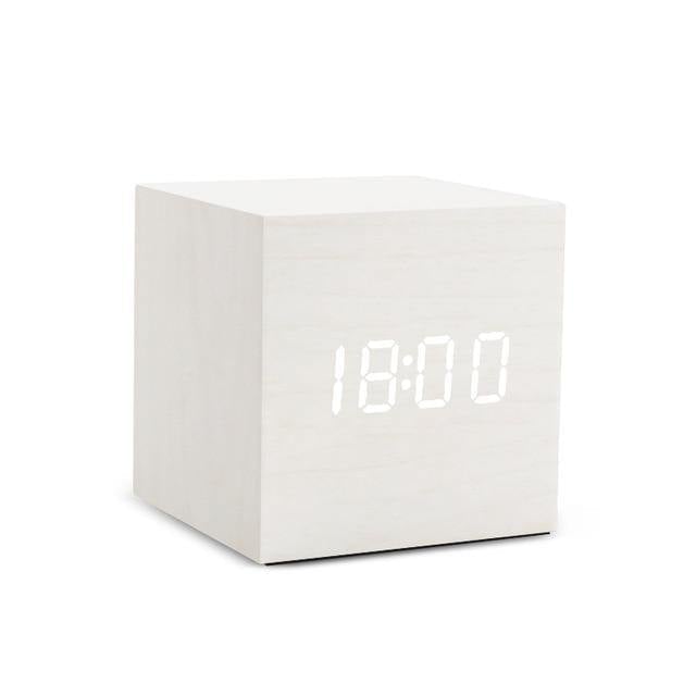 Alarm Clocks Wooden Cube LED Alarm Clock sold by Fleurlovin, Free Shipping Worldwide