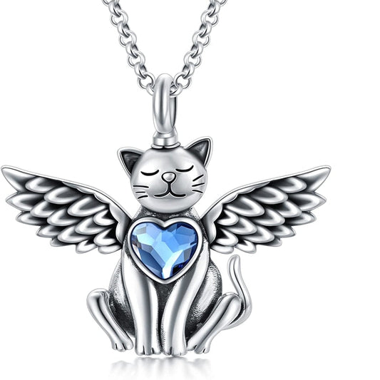  Angel Cat Heart Necklace sold by Fleurlovin, Free Shipping Worldwide