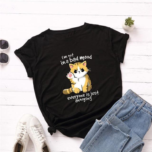  Annoy Cat T-Shirt sold by Fleurlovin, Free Shipping Worldwide