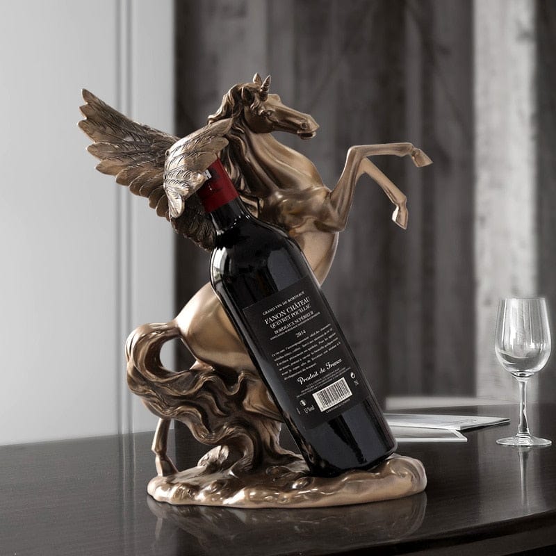  Antique Wine Holder with Pegasus Sculpture sold by Fleurlovin, Free Shipping Worldwide