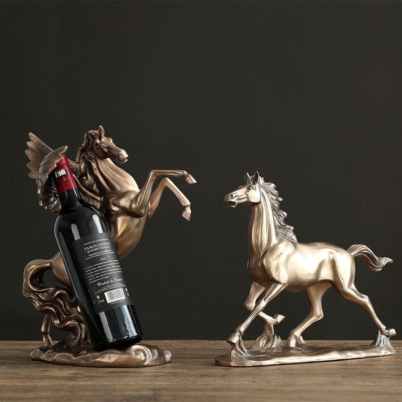  Antique Wine Holder with Pegasus Sculpture sold by Fleurlovin, Free Shipping Worldwide