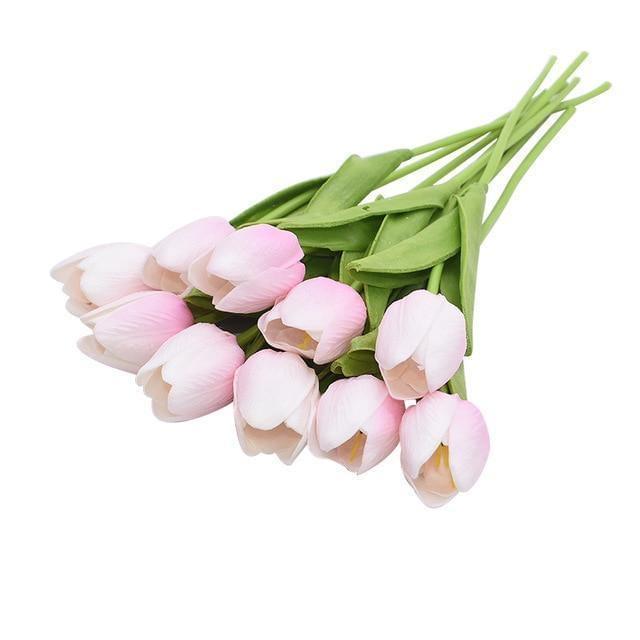 Artificial Flora 10-Piece Faux Tulips Artificial Flowers sold by Fleurlovin, Free Shipping Worldwide