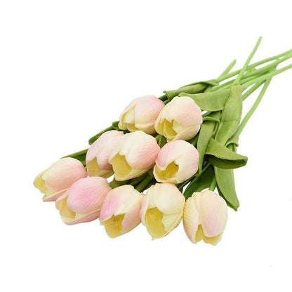 Artificial Flora 10-Piece Faux Tulips Artificial Flowers sold by Fleurlovin, Free Shipping Worldwide