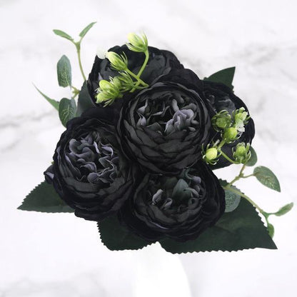 Artificial Flora 9-Piece Silk Faux Peonies Artificial Flowers sold by Fleurlovin, Free Shipping Worldwide