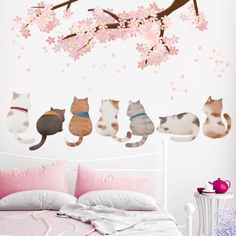  Autumn Cat Wall Sticker sold by Fleurlovin, Free Shipping Worldwide