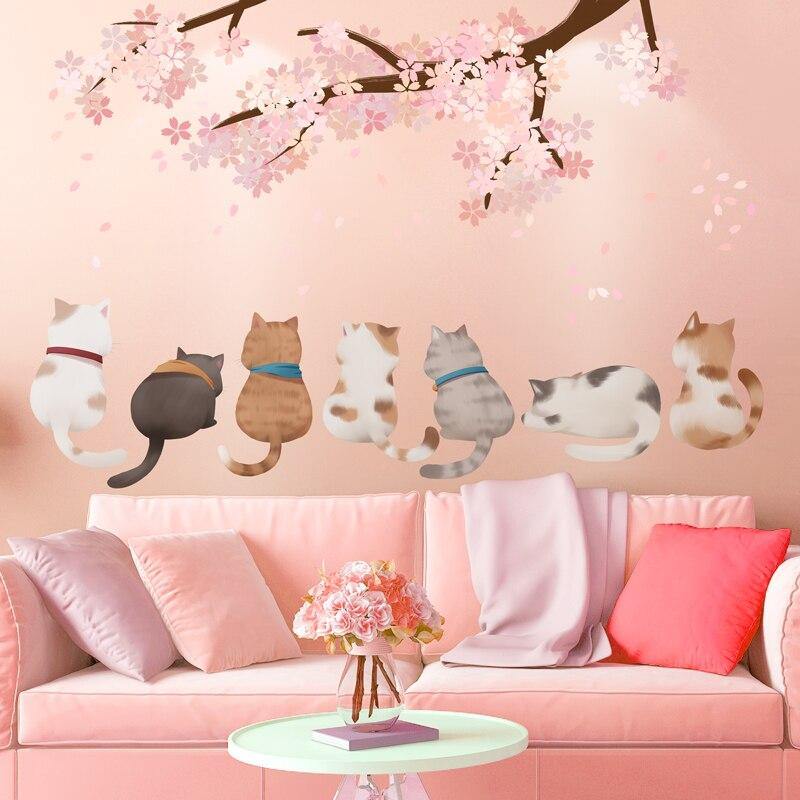  Autumn Cat Wall Sticker sold by Fleurlovin, Free Shipping Worldwide