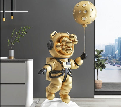  Balloon Head Astronaut Statue, Life-Size sold by Fleurlovin, Free Shipping Worldwide