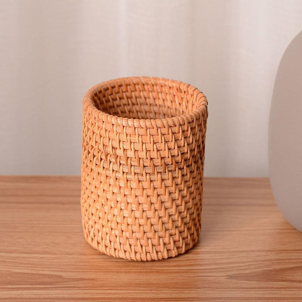 Baskets Hand-Woven Wicker Storage Container Basket sold by Fleurlovin, Free Shipping Worldwide