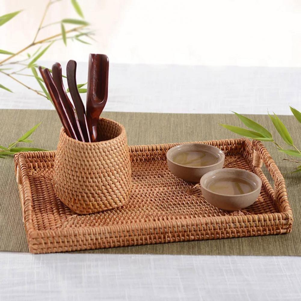 Baskets Hand-Woven Wicker Storage Container Basket sold by Fleurlovin, Free Shipping Worldwide