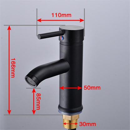 Bathroom Black Matte Finish Stainless Steel Faucet sold by Fleurlovin, Free Shipping Worldwide