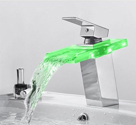 Bathroom LED Temperature Color Changing Faucet sold by Fleurlovin, Free Shipping Worldwide