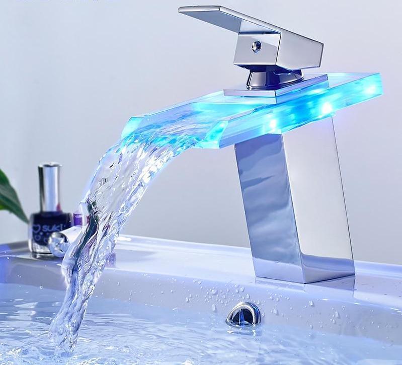 Bathroom LED Temperature Color Changing Faucet sold by Fleurlovin, Free Shipping Worldwide