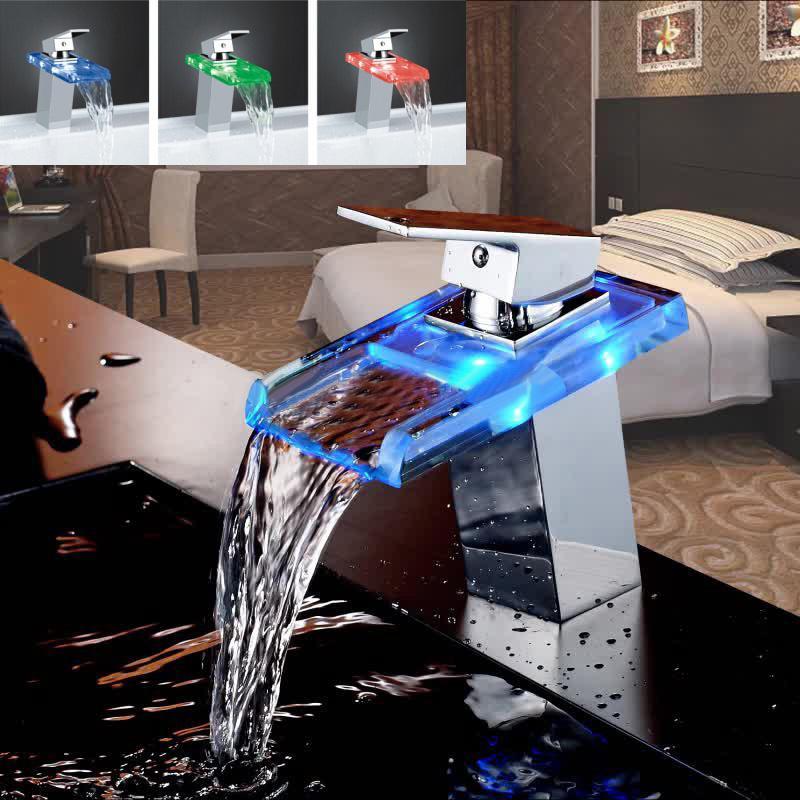 Bathroom LED Temperature Color Changing Faucet sold by Fleurlovin, Free Shipping Worldwide