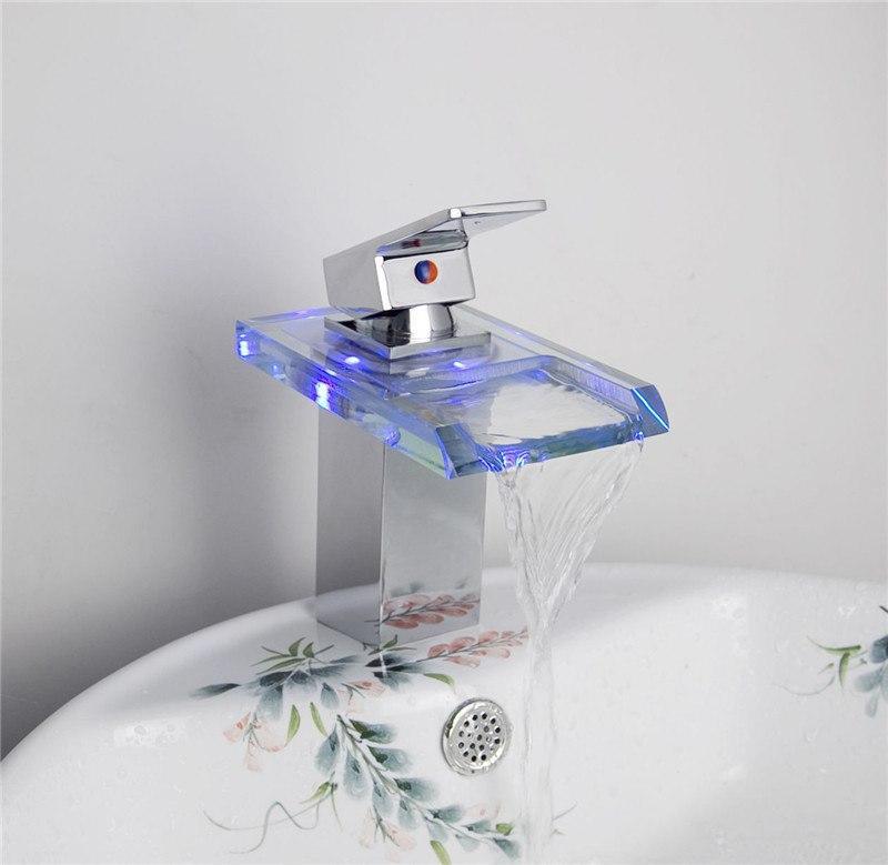 Bathroom LED Temperature Color Changing Faucet sold by Fleurlovin, Free Shipping Worldwide