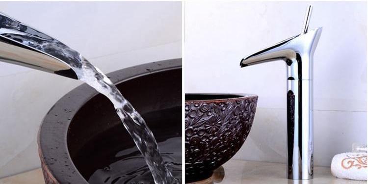 Luxury Oriental Waterfall Faucet - Premium Bathroom from Warmly - Just $182.95! Shop now at Fleurlovin
