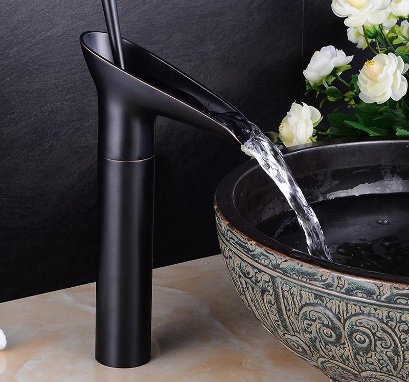 Luxury Oriental Waterfall Faucet - Premium Bathroom from Warmly - Just $182.95! Shop now at Fleurlovin