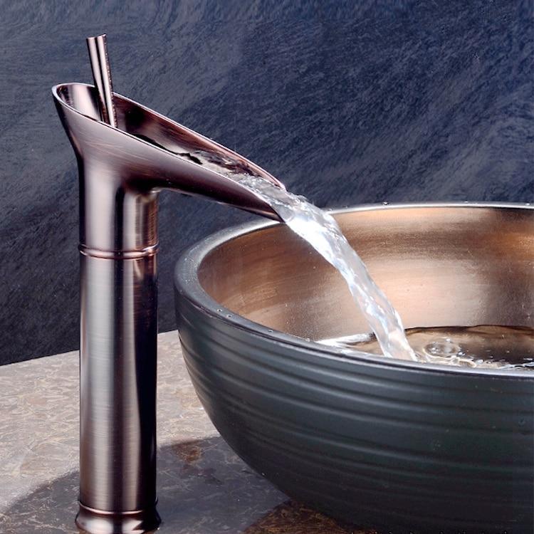 Luxury Oriental Waterfall Faucet - Premium Bathroom from Warmly - Just $182.95! Shop now at Fleurlovin