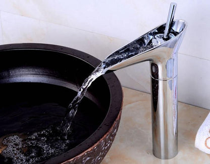 Luxury Oriental Waterfall Faucet - Premium Bathroom from Warmly - Just $182.95! Shop now at Fleurlovin