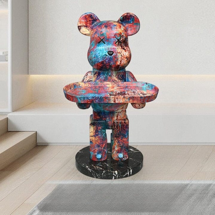  Bearbrick Statue with Tray, Life-Size sold by Fleurlovin, Free Shipping Worldwide