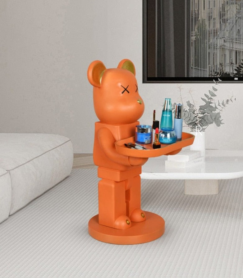  Bearbrick Statue with Tray, Life-Size sold by Fleurlovin, Free Shipping Worldwide