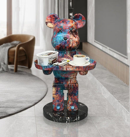  Bearbrick Statue with Tray, Life-Size sold by Fleurlovin, Free Shipping Worldwide