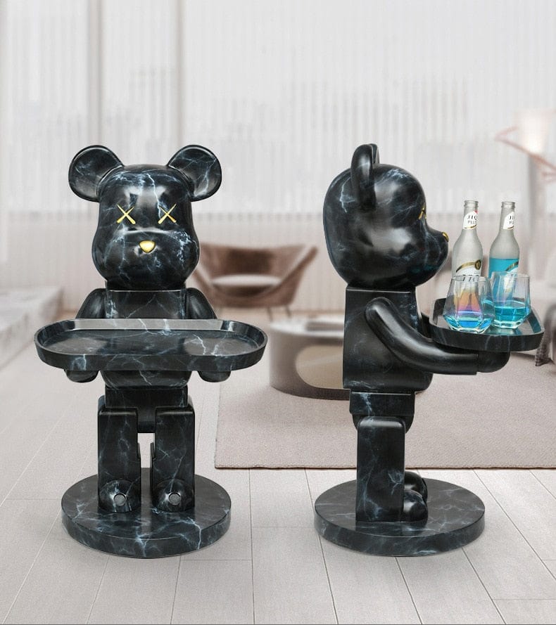  Bearbrick Statue with Tray, Life-Size sold by Fleurlovin, Free Shipping Worldwide