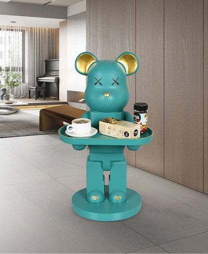  Bearbrick Statue with Tray, Life-Size sold by Fleurlovin, Free Shipping Worldwide