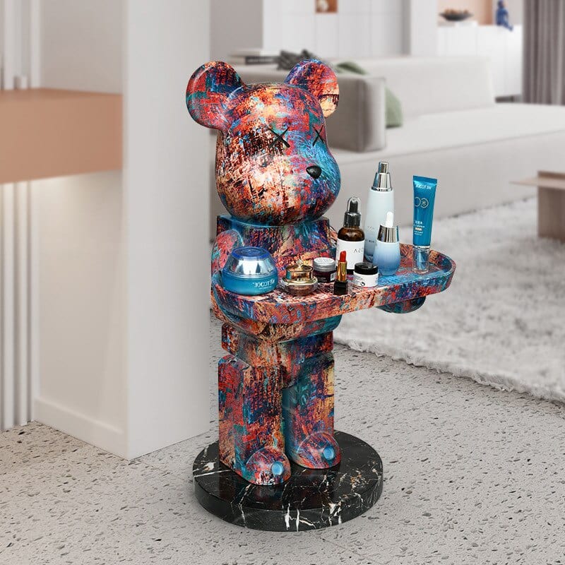  Bearbrick Statue with Tray, Life-Size sold by Fleurlovin, Free Shipping Worldwide