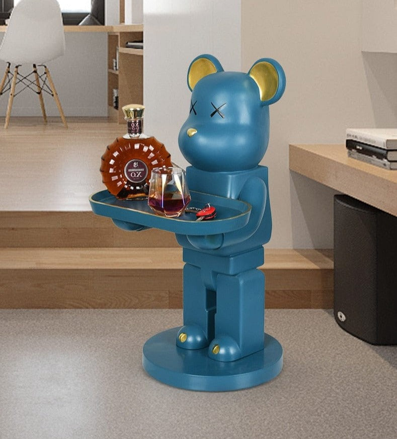  Bearbrick Statue with Tray, Life-Size sold by Fleurlovin, Free Shipping Worldwide