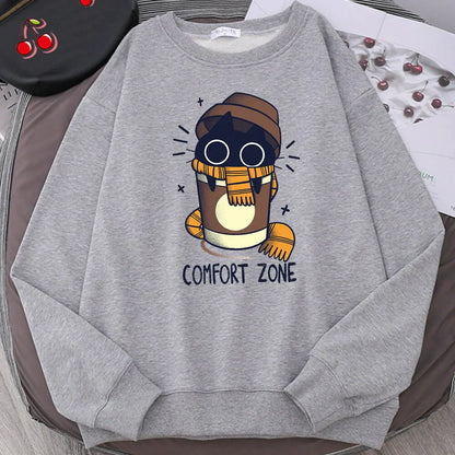  Black Cat Comfort Zone Sweatshirt sold by Fleurlovin, Free Shipping Worldwide