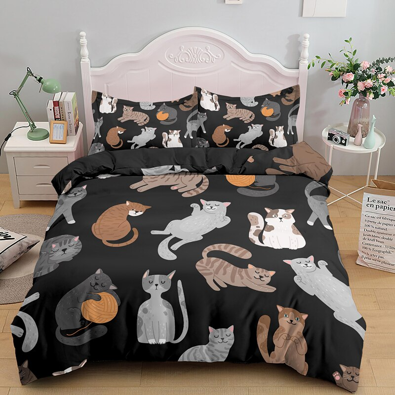  Black Style Baller Cat Bedding Sets sold by Fleurlovin, Free Shipping Worldwide