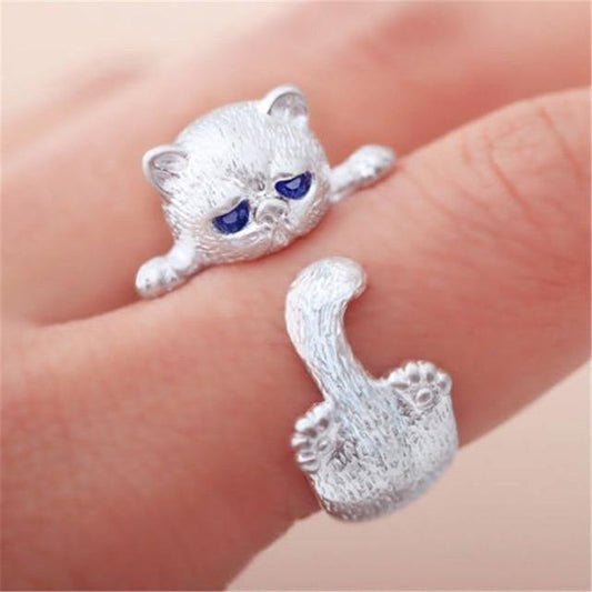  Blue Eyes Cat Ring sold by Fleurlovin, Free Shipping Worldwide
