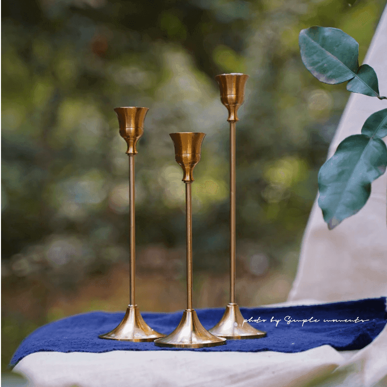 Candle Holders Bronze Metal Taper Candle Stick Holders sold by Fleurlovin, Free Shipping Worldwide