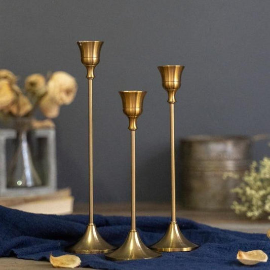 Candle Holders Bronze Metal Taper Candle Stick Holders sold by Fleurlovin, Free Shipping Worldwide