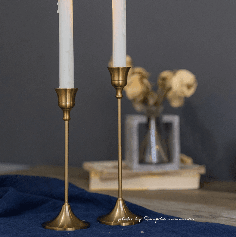 Candle Holders Bronze Metal Taper Candle Stick Holders sold by Fleurlovin, Free Shipping Worldwide