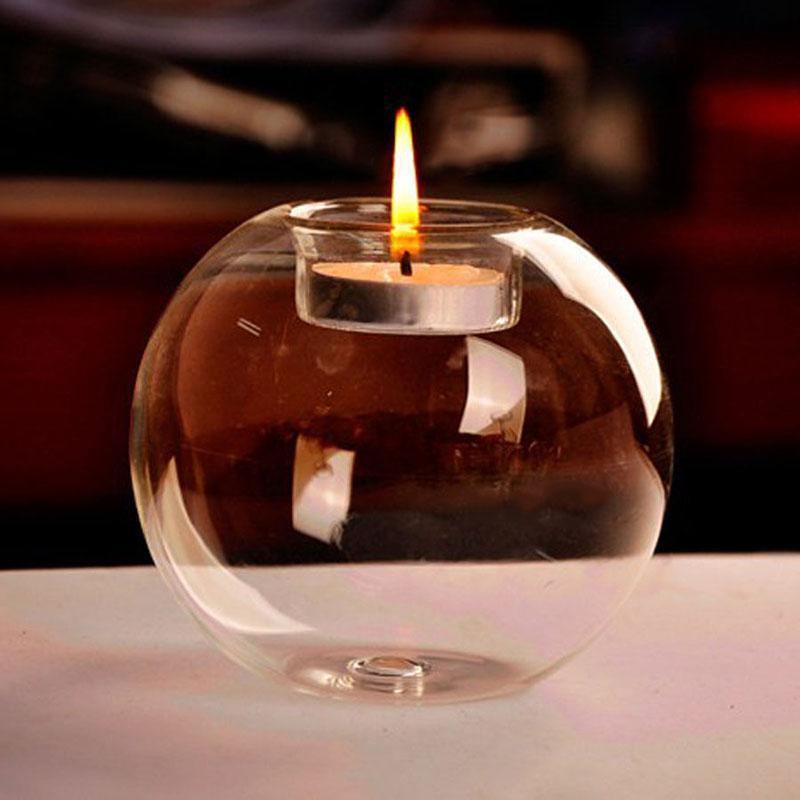 Candle Holders Crystal Ball Glass Tea Light Candle Holder sold by Fleurlovin, Free Shipping Worldwide