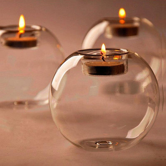 Candle Holders Crystal Ball Glass Tea Light Candle Holder sold by Fleurlovin, Free Shipping Worldwide