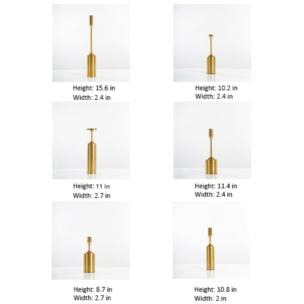 Candle Holders Gold Pillar Candle Holders sold by Fleurlovin, Free Shipping Worldwide