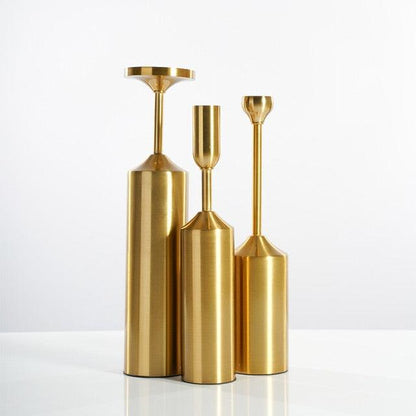 Candle Holders Gold Pillar Candle Holders sold by Fleurlovin, Free Shipping Worldwide